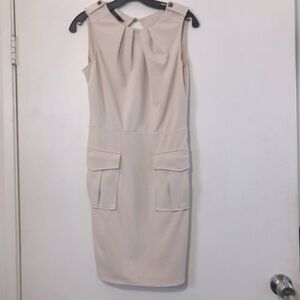 Ark & Co Cream Sleeveless Dress- Size XS